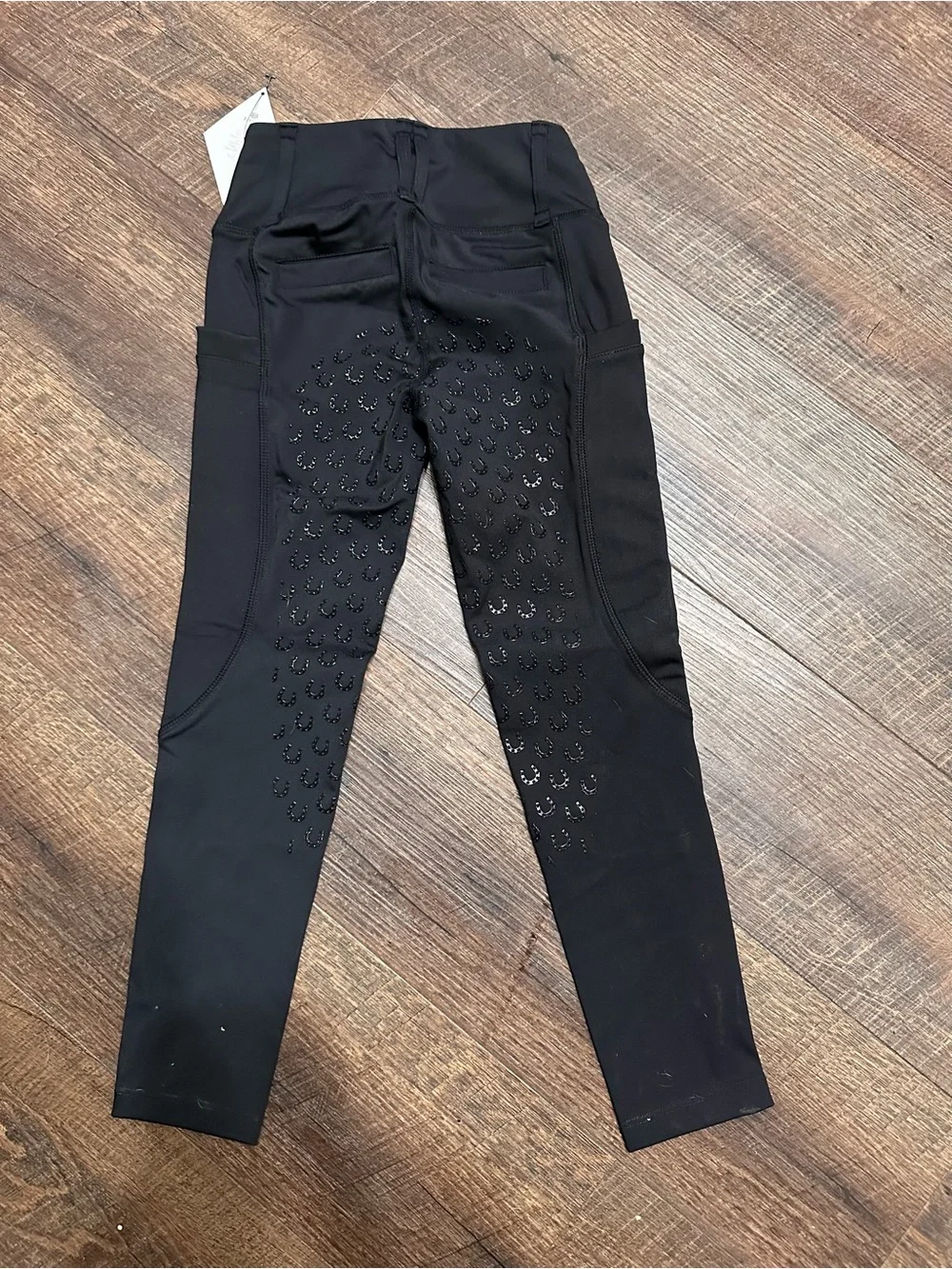 FitsT4 Sports Girls Full Seat Riding Breeches – Youth XS – Black – NEW with Tags